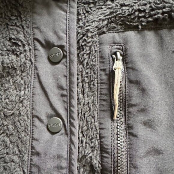 Vuori Cozy Sherpa Popover in Black Size Large - Picture 8 of 16